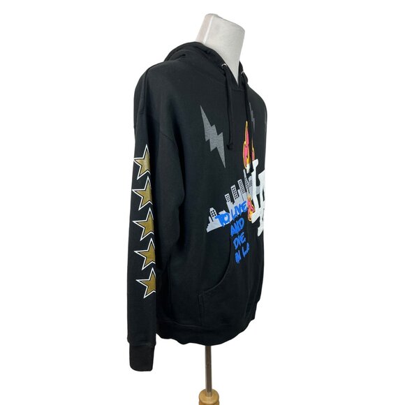Freshitive Black LA Streetware Hoodie Sz L - Picture 2 of 7